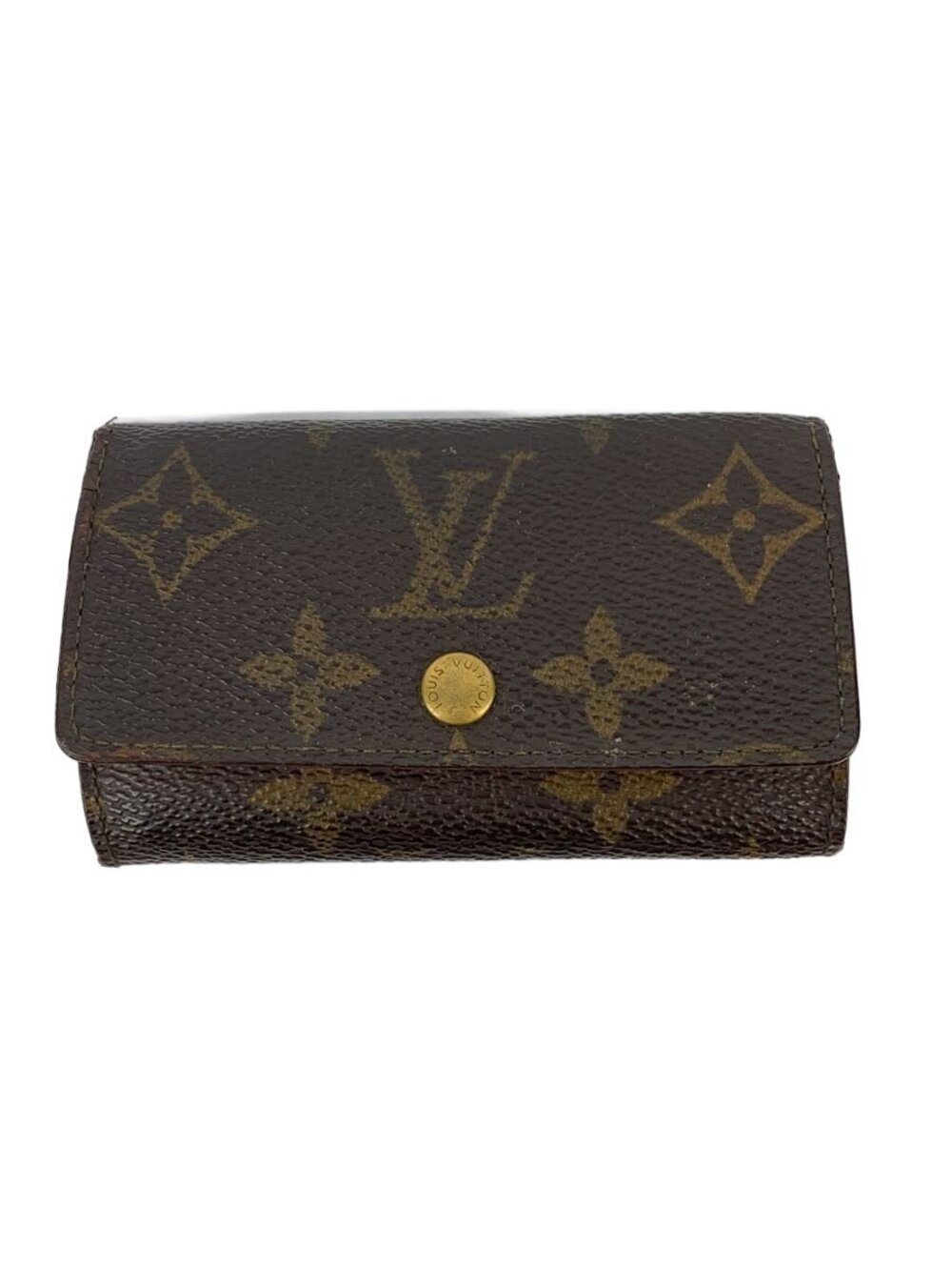 LOUIS VUITTON Martier Key Case Wallet Leather Brown